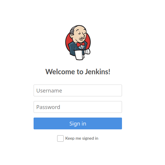 Jenkins Login.