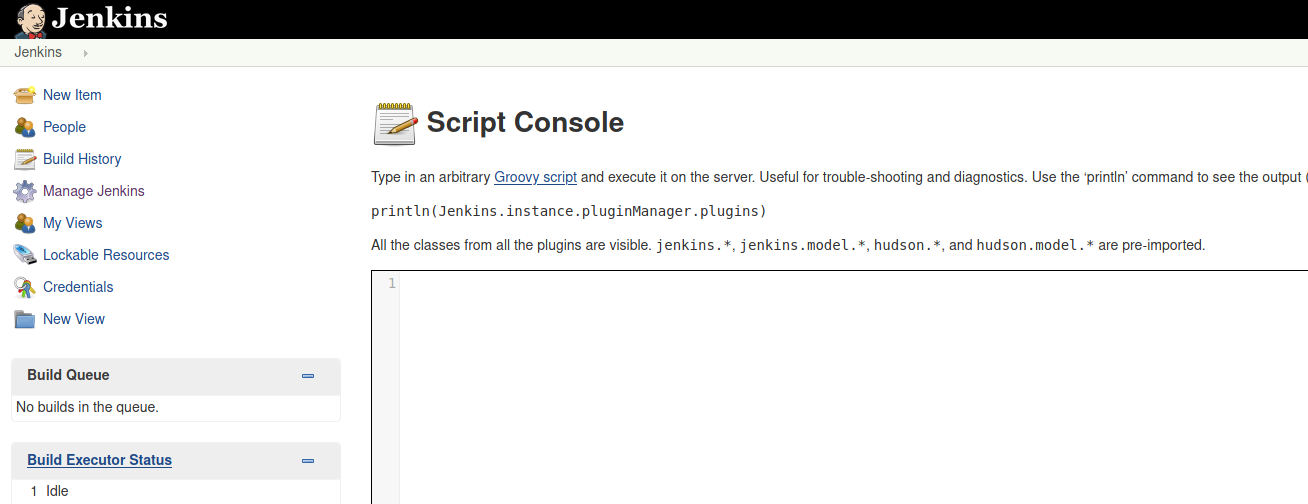 Jenking Script Console.